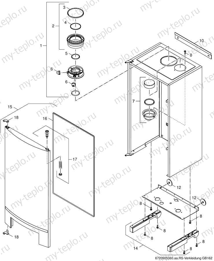 Запчасти Buderus Logamax plus GB162-100 купить в Чите