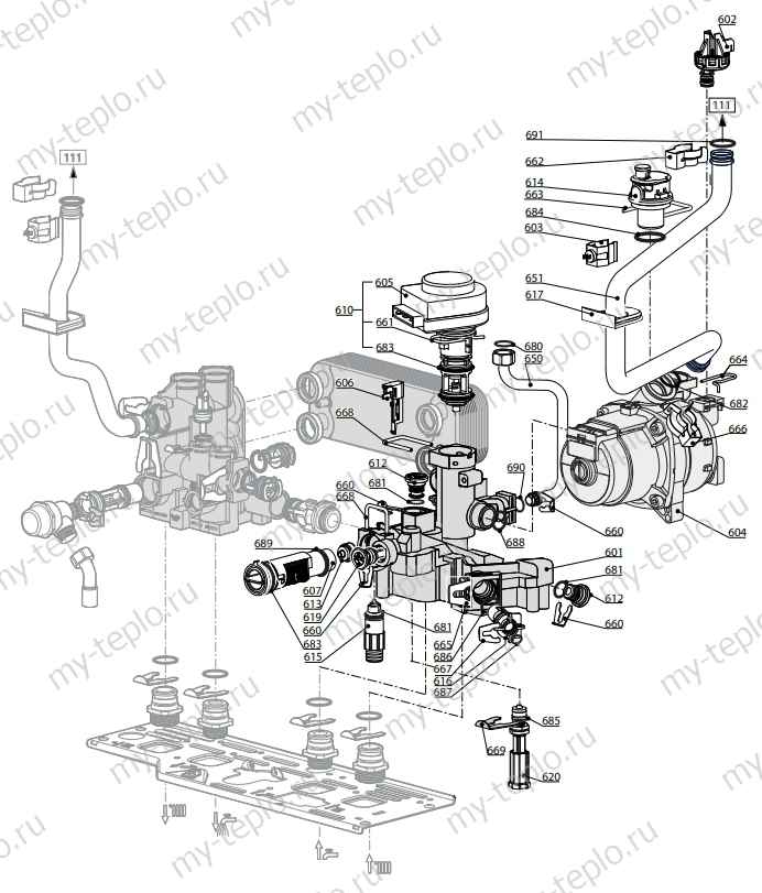 Запчасти Ariston EGIS PLUS 24 FF купить в Чите
