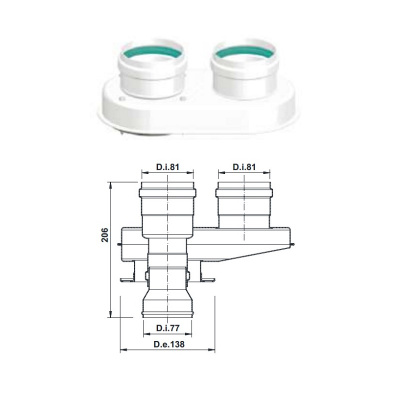 Адаптер для котла BALTUR Tesis R любой мощности, комплект (ADAPTtesisR)